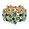 FASHION FLORAL STONE STRETCH BRACELET