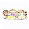 Fashion Oval Gems Stretch Bracelet SLBQ18