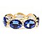 Fashion Oval Gems Stretch Bracelet SLBQ18