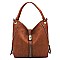 Fashion Zipper Shoulder Bag