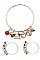 PACK OF 12 STYLISH ASSORTED COLOR MULTI CHARM LOVE BRACELET