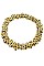 PACK 0F 12 Rhinestone Disks Stretch BRACELETS