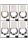 PACK 0F 12 FASHION ASSORTED COLOR Glass Beads BRACELETS