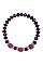 PACK OF 12 CUTE ASSORTED COLOR GLASS BEAD STRETCH BRACELET