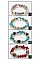 PACK OF 12 FASHION ASSORTED COLOR TURQUOISE GEM STONE STRETCH BRACELET