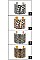 PACK OF 12 ANIMAL PRINT ASSORTED COLOR CUFF BANGLE