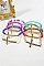 Pack of 12 Crystal Cross Beads Stretch Bracelet Set