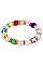 PACK 0F 12 FASHION ASSORTED COLOR MULTI BRACELET SET