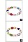 PACK 0F 12 FASHION ASSORTED COLOR MULTI BRACELET SET