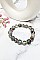 Pack of 12 Multicolor Mix Beads Stretch Bracelet Set