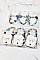 PACK OF 12 FASHION ASSORTED COLOR TURQUOISE GEM STONE STRETCH BRACELET