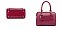 Crocodile Tassled Boston Satchel With Wallet