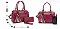 Crocodile Tassled Boston Satchel With Wallet