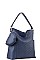 2 IN 1 SMOOTH LEATHER HOBO WITH MINI PURSE SET