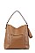 2 IN 1 SMOOTH LEATHER HOBO WITH MINI PURSE SET