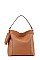 2 IN 1 SMOOTH LEATHER HOBO WITH MINI PURSE SET