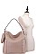 2 IN 1 SMOOTH LEATHER HOBO WITH MINI PURSE SET