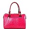 BOSTON CROCODILE PATENT SATCHEL SET