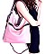 BS6751-LP Zipper Accent 2-Way Single Strap Hobo