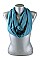 Pack of (12 Pieces) Silky infinity Fashionable Colors Scarves FM-BSF41011