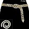 RHINESTONE 7 LINE BELT W/ RHINESTONE BUCKLE SLBTH2018