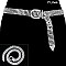 RHINESTONE 7 LINE BELT W/ RHINESTONE BUCKLE SLBTH2018