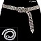 RHINESTONE 7 LINE BELT W/ RHINESTONE BUCKLE SLBTH2018