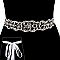 FASHIONABLE RHINESTONE BELT W/ RIBBON BACKING SLBTH2021