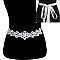 Fashionable Rhinestone Wedding Tie Sash Belt SLBTM1360