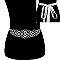 Fashionable Rhinestone Wedding Tie Sash Belt SLBTM1560