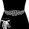 Tie Sash Rhinestone Wedding Belt SLBTM1562