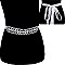 Fashionable Rhinestone Flowers Wedding Tie Sash Belt SLBTM1567