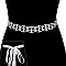 Wedding Rhinestone Tie Sash Belt SLBTM1627