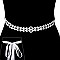 FASHIONABLE RHINESTONE WEDDING SASH TIE BELT SLBTM1702
