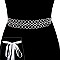 Wedding Rhinestone Tie Sash Belt SLBTM1734