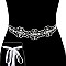 Wedding Tie Sash Rhinestone Belt SLBTM1735