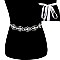 Fashionable Rhinestone Wedding Tie Sash Belt SLBTM1736