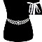 Fashionable Rhinestone Wedding Tie Sash Belt SLBTM1738