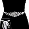 Wedding Rhinestone Tie Sash Belt SLBTM1744