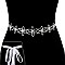 Wedding Tie Sash Rhinestone Belt SLBTM832