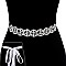 Wedding Tie Sash Rhinestone Belt SLBTM836