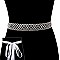 WEDDING RHINESTONE SASH TIE BELT SLBTW004