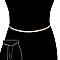 FASHIONABLE RHINESTONE 3 LINE BELT SLBTY7231
