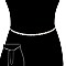 FASHIONABLE RHINESTONE 3 LINE BELT SLBTY7231