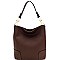 Classic Side Ring Snap Hook Hobo