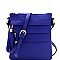 Trendy Tassel Accent Multi-Pocket Cross Body Messenger BW2344