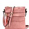 Trendy Tassel Accent Multi-Pocket Cross Body Messenger BW2344