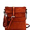 Trendy Tassel Accent Multi-Pocket Cross Body Messenger BW2344
