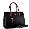 Two-Tone Structured Satchel