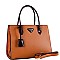 Two-Tone Structured Satchel